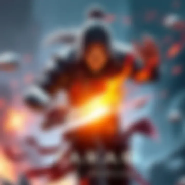 A character in action within TARAE: The Unbound, showcasing vibrant graphics and dynamic combat sequences.