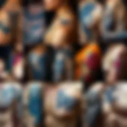 A collage of various tattoo designs on different skin types, showcasing unique art styles and colors, inspiring new ideas for tattoos.