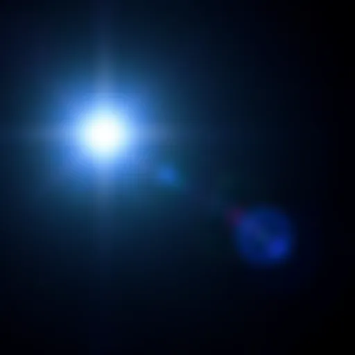 Star illustration featuring Tau Ceti A bright star representing Tau Ceti shines in a dark cosmic background, symbolizing its role in sci-fi stories.