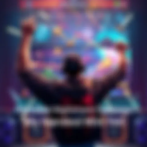 A gamer celebrating victory after defeating TDA on Ultra Nightmare, showing a gameplay screen with intense action and graphics.