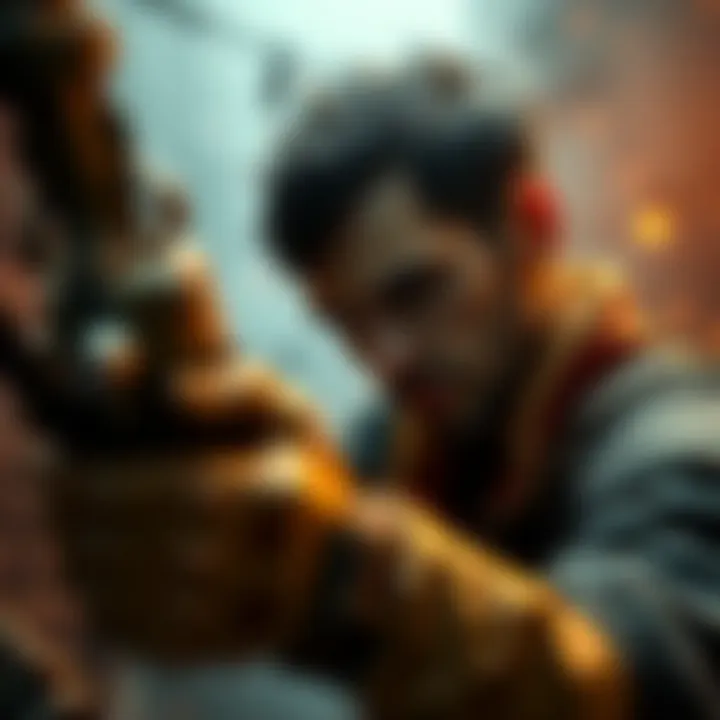 A gamer focused on playing TDA without using the automap feature, exploring the game environment and secrets, showing an intense expression of engagement.