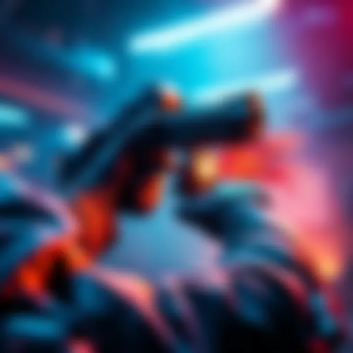 A player using a pistol to revive teammates in a gaming setting, showcasing the TDI Kard's effect on gameplay