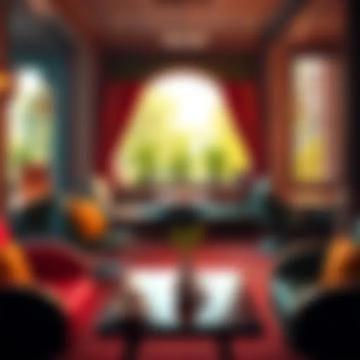 A cheerful character enjoying various animations in a tea lounge setting, showcasing twelve unique poses that enhance engagement.
