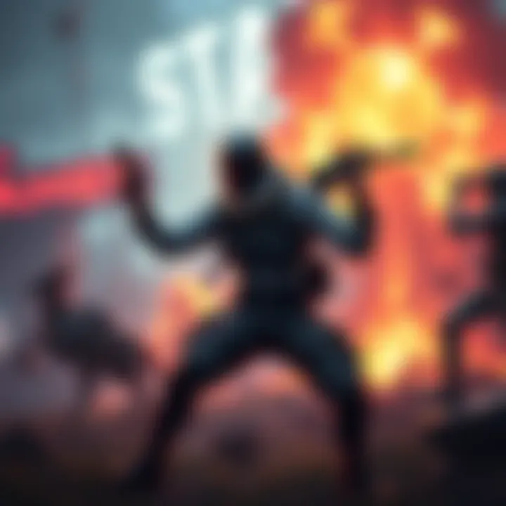 Player performing teabagging A gamer character teabagging another character on a video game battlefield, showcasing a toxic interaction in gaming.