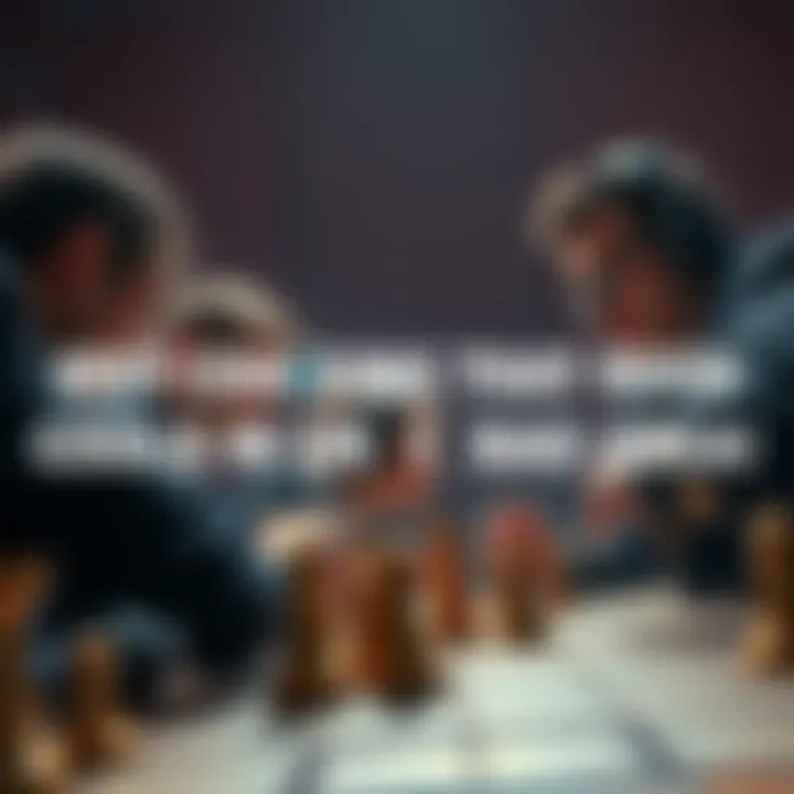 A gaming team discussing the strategy of pursuing a Rook, with weapons and gold cores visible on the table.