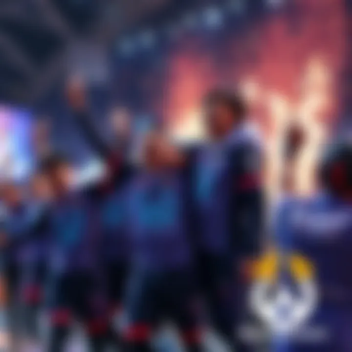 Team Liquid players celebrating their 3-0 win against LuneX Gaming at the Overwatch Champions Series 2026 NA Playoffs