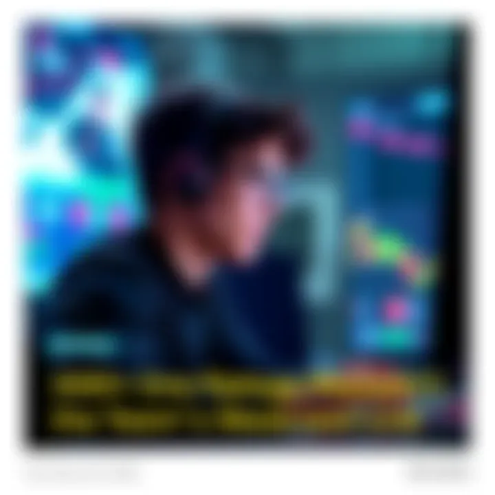 A focused player in a gaming environment, analyzing stats on a computer screen