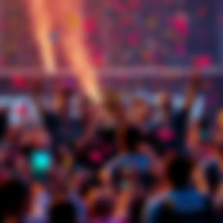 Team Vision players celebrating their victory, holding a trophy, surrounded by fans and confetti