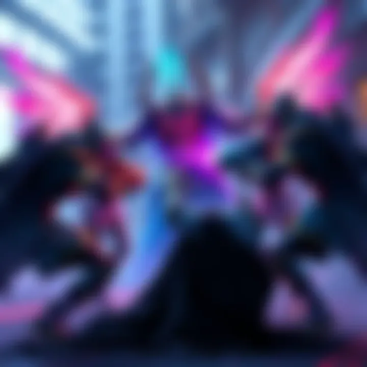 Team members attack Atheon Players in action using powerful builds to defeat Atheon in a game setting