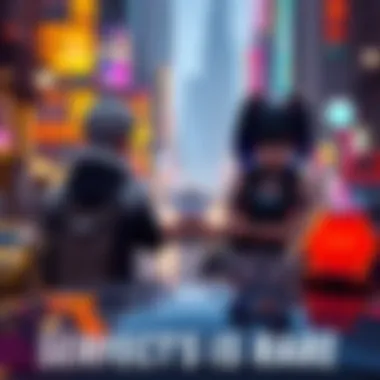Characters Mercy and Kiri waiting for a taxi service in a gaming scene during a team battle
