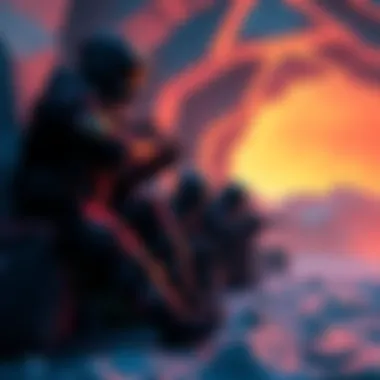 A gaming team waiting in a hidden spot in Cryo, strategizing while observing a gold level team nearby