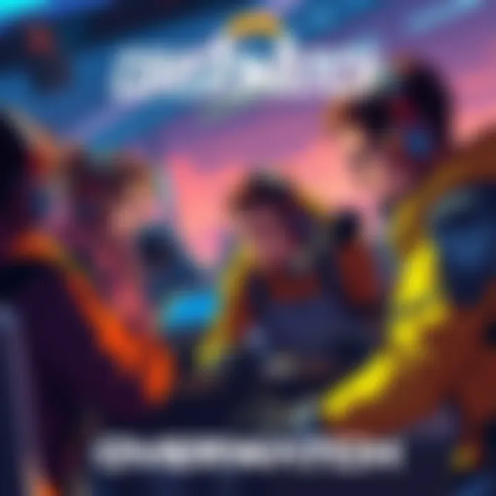 Team Communication in Overwatch A group of Overwatch players using voice chat to strategize during a game.