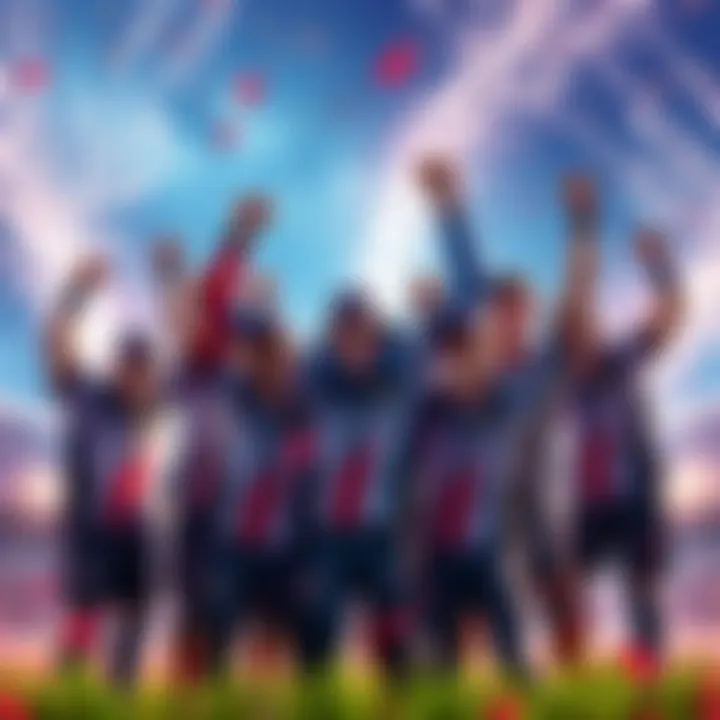 Players from Team Falcons celebrating after winning against VARREL in the Overwatch Champions Series 2026 Asia Stage 1