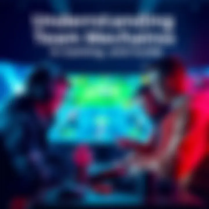 Team Gaming Strategy A group of gamers analyzing a game on a screen, discussing team strategies and mechanics.