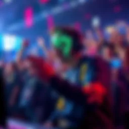 GSR from Team Liquid playing Valorant, surrounded by excited fans reacting to his social media posts