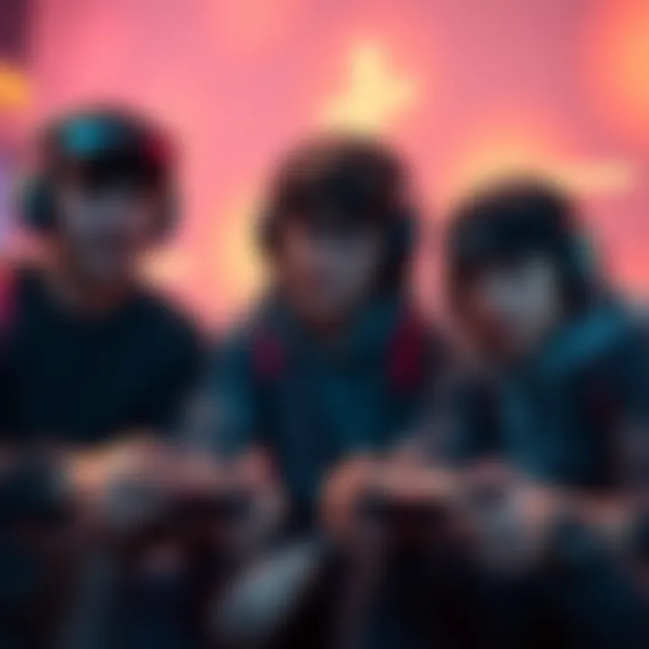 A group of three gamers focused on achieving victories together in Online Decryption mode