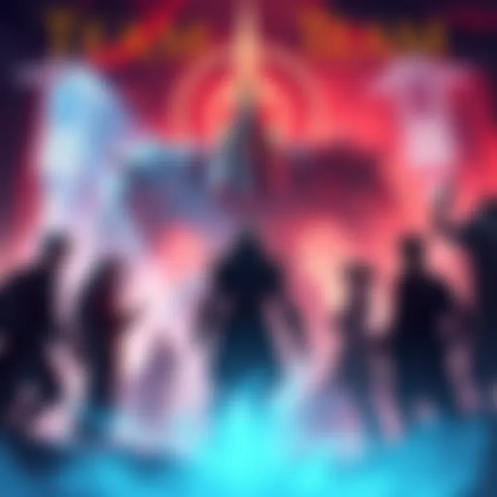 A group of players discussing strategy for the final boss in Sundered Doctrine dungeon.