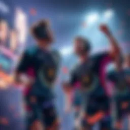 Team Spirit players Miposhka and Collapse celebrating after a victory, showing excitement and determination for another championship.