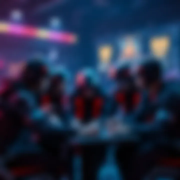 A group of players discussing strategies to counter the character Hazard in a video game setting.