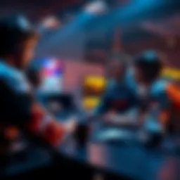 A group of players discussing team strategies for ranked matches after a game update.