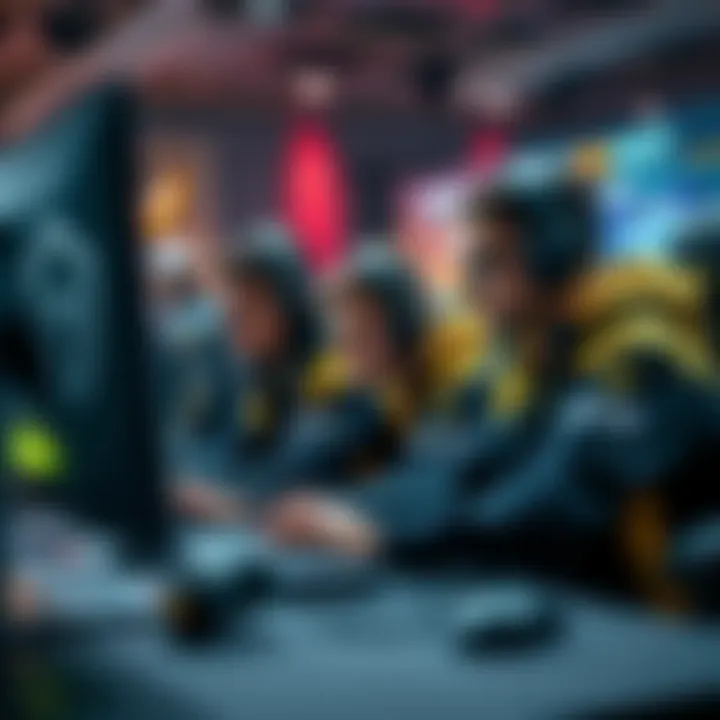 Team Vitality players strategizing in a competitive gaming match, with ZywOo prominently displayed, showcasing teamwork and focus.