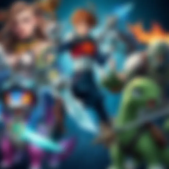 A collage of various characters from team-building games like Pokémon and Warcraft 3, showing diverse abilities and styles working together strategically.