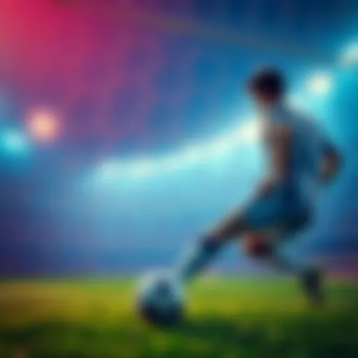 A soccer player hesitates to shoot at an open net during a crucial moment in the game, showing tension and disappointment on the field.