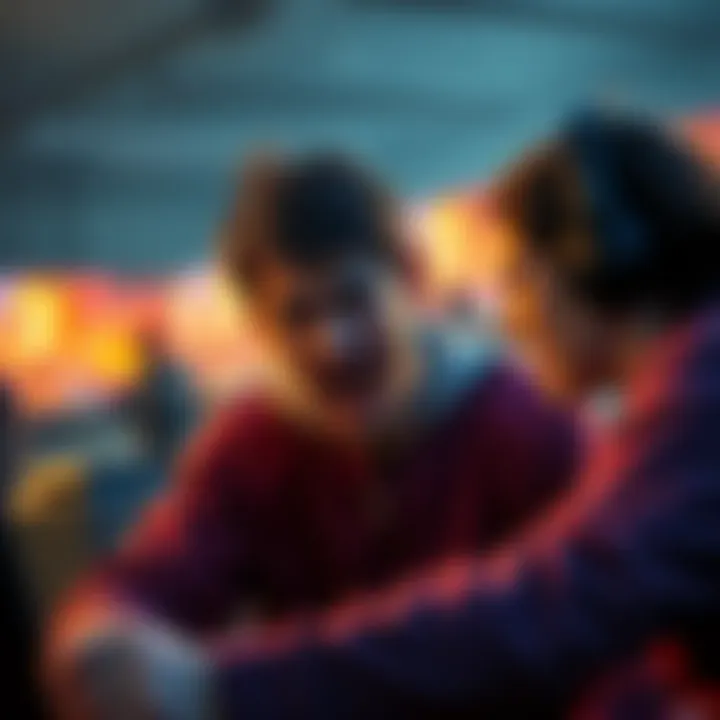 A frustrated player expressing disappointment while gaming, showing a missed Quick Time Event in the background