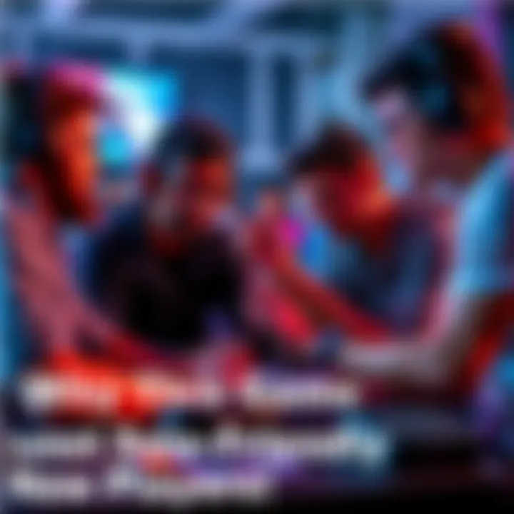 Teammates strategizing in a game A group of gamers discussing strategies while playing together, highlighting the importance of teamwork in gaming.