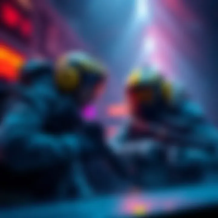 Two trapped teammates in a game with one player deciding whether to complete an objective
