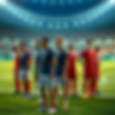 Multiple soccer teams lined up on the field preparing for the Brazil Kickoff Open Qualifiers, showcasing determination and excitement.