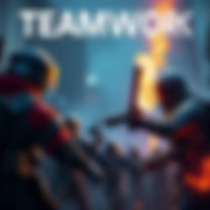 A player helps a teammate in a video game battle despite challenging odds, showcasing honor and support in team play.