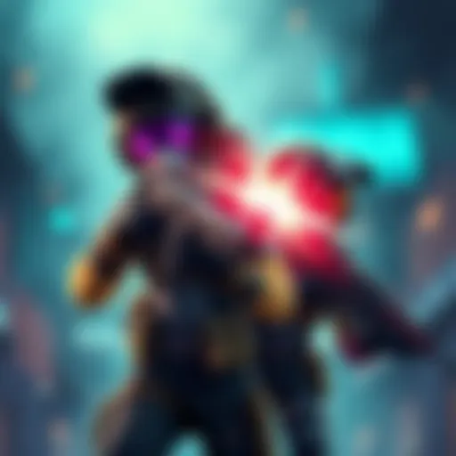 Two characters in a game working together, one securing kills while being carried by the other, showcasing teamwork to earn the Sierra pixel spray