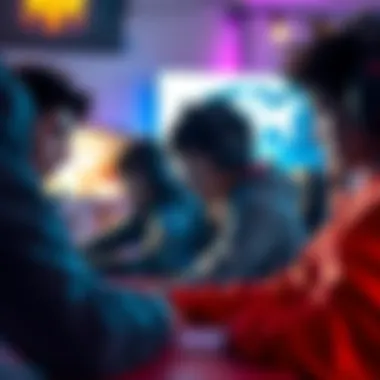 A gaming team faces challenges during a match, showing frustration and lack of support among players.