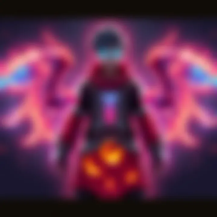 A character standing confidently with glowing tears around them, symbolizing power for a bleed build in a video game.