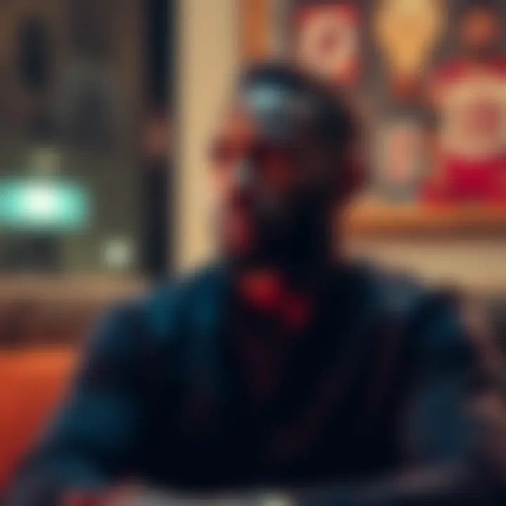 Tectone sharing thoughts about his father's past in a thoughtful setting, showcasing his emotional expression and connection to family.