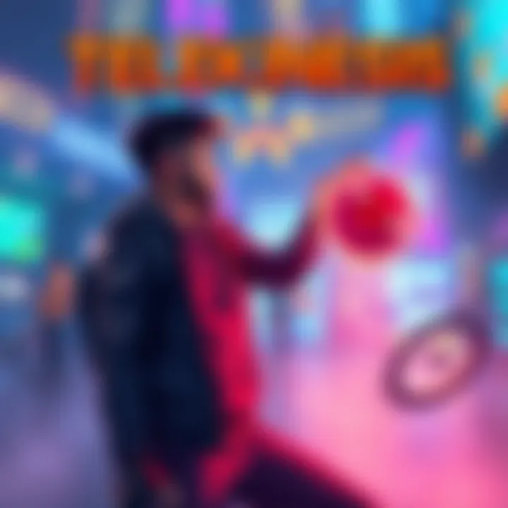 A character using telekinesis to lift objects in a vibrant gaming environment, showcasing dynamic gameplay.