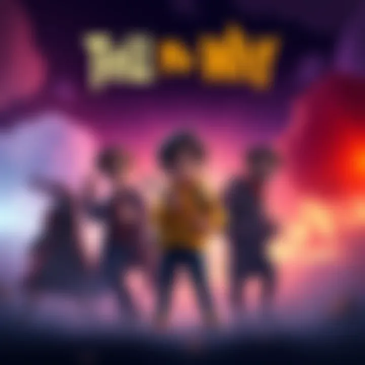 Promotional image for the game 'Tell Me Why' featuring characters and a dramatic background