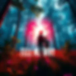 A scene from Tell Me Why showing two characters standing together in a forest, with visual effects indicating a supernatural power. The environment is vibrant and full of life, capturing the essence o...