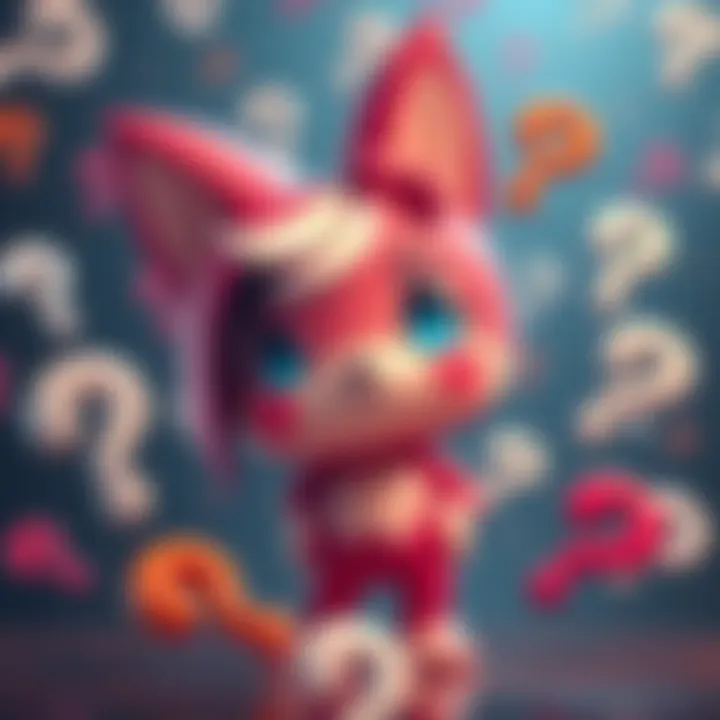 A colorful character named Temmy surrounded by question marks, reflecting the uncertainty around its rework and new mode release.