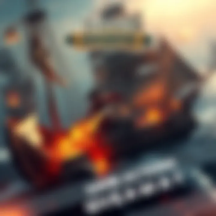 A screenshot of the Tempest pirate action RPG showcasing naval battles and pirate characters, with a giveaway announcement banner