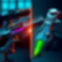 A side-by-side comparison of Tenet Cycron and Ballistica Prime Incarnon secondary weapons, showcasing their features and designs