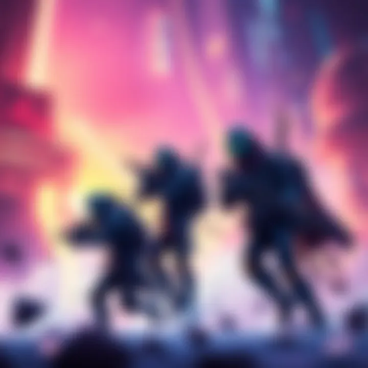 New Tenno players exploring a vibrant game environment with weapons and gear