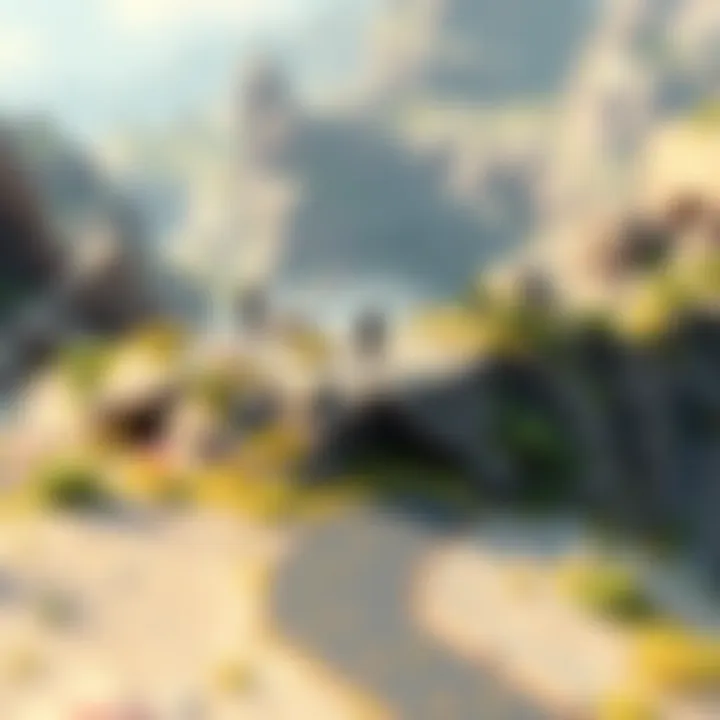 Terrain Bug in Video Game A screenshot showing a terrain bug in a popular video game, highlighting a character stuck in an unusual location on the map.