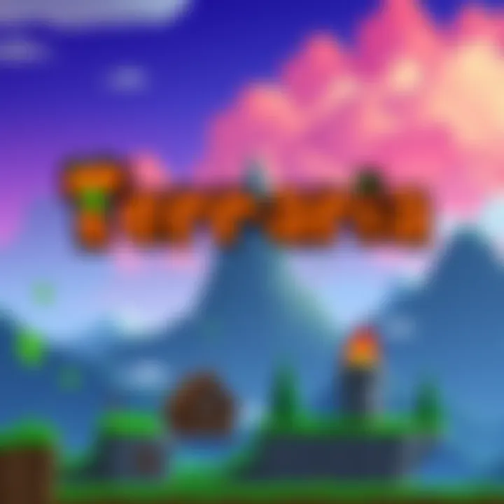 Terraria 1.4.5 Bigger & Boulder Update Graphic showing key features from Terraria 1.4.5 update, including new items and landscapes