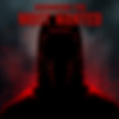 A dark silhouette of a menacing entity with a haunting grin, resembling the character from the film 'Smile', set against a spooky background.