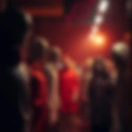 A dimly lit shop filled with creepy mannequins that resemble characters from horror stories, capturing the fear experienced by players