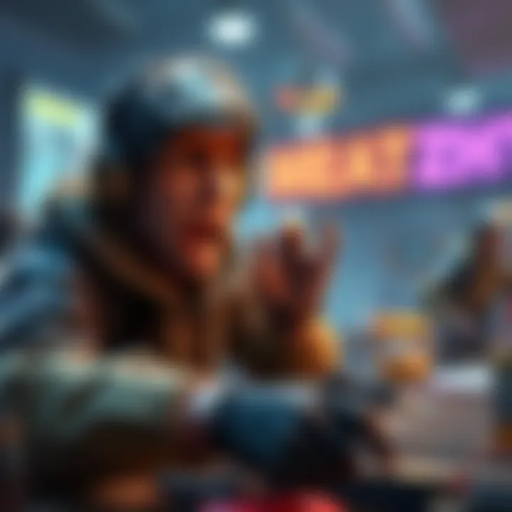 Game character struggling with catalyst grind A gamer character frustrated while trying to collect catalysts in TFD gameplay