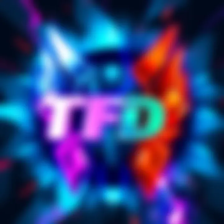 Illustration showing the logos of TFD and Evangelion merged together, with vibrant colors and a dynamic background, signaling excitement about the partnership.