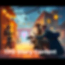 TFD Story Content A creative scene depicting characters from TFD engaged in an exciting narrative moment, showcasing dynamic interactions and vivid settings.